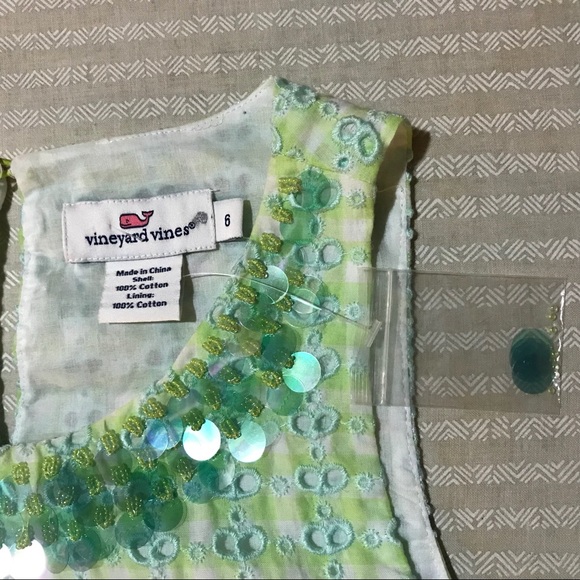 VINEYARD VINES NWT Seersucker Embellished Tanktop - Picture 8 of 8